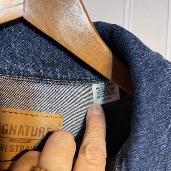 Signature by Levi Strauss Dark Blue Denim Jacket F11 - Picture 4 of 7